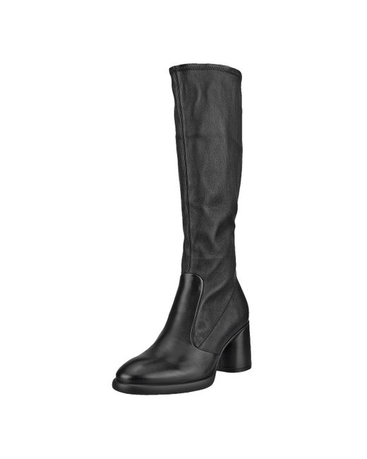 Ecco Black Sculpted Luxury 55mm Knee High Boot