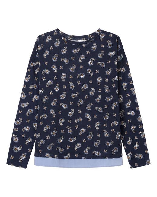Camiseta Azul S Springfield de color Blue