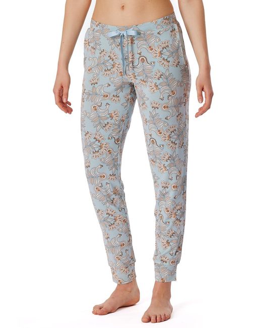 Schiesser Gray Schlafhose lang mit Bündchen Modal-Mix + Relax Pyjamaunterteil