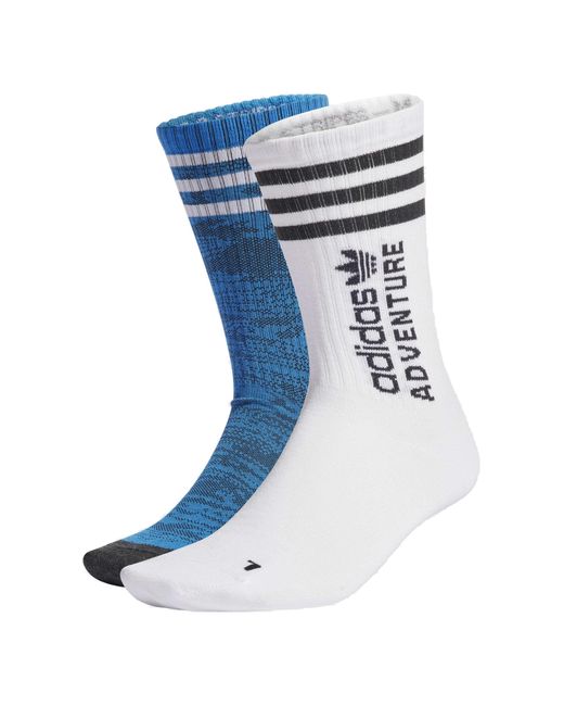 Adidas Blue Originals Adventure Crew Socks for men