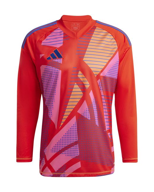 Adidas Tiro 24 Competition Ls Goalkeeper Jersey | Competition Long Sleeve Gk Top | Slim Fit | Red for men