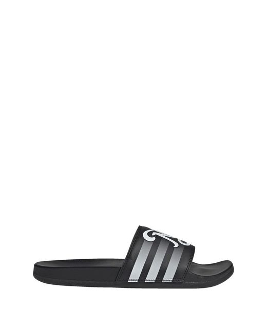 Adidas Black Adilette Comfort Slides for men