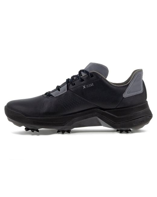 Ecco Text Leather Golf Shoes - Black - 11.5 for men