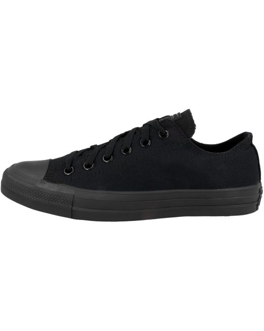 Chuck Taylor All Star Low Black Canvas Trainers-UK 7 Converse