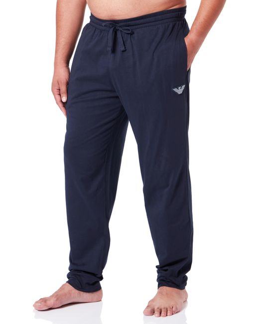 Emporio Armani Trousers Rubber Pixel Logo Sweatpants in Blue für Herren