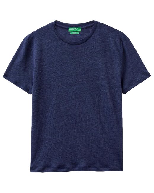 Benetton Blue 3kgqd106u T-Shirt