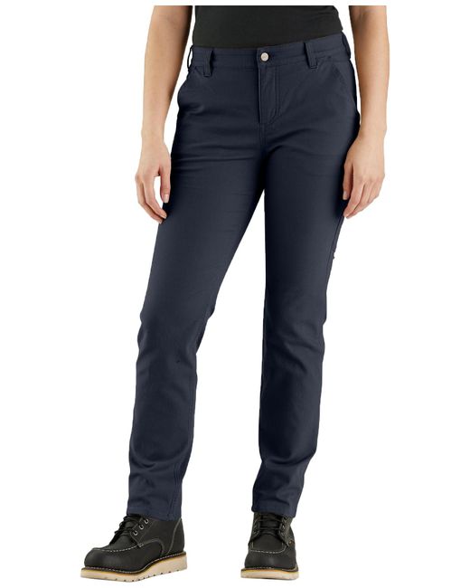 Carhartt Blue Rugged Flex Relaxed Fit Canvas Work Pant