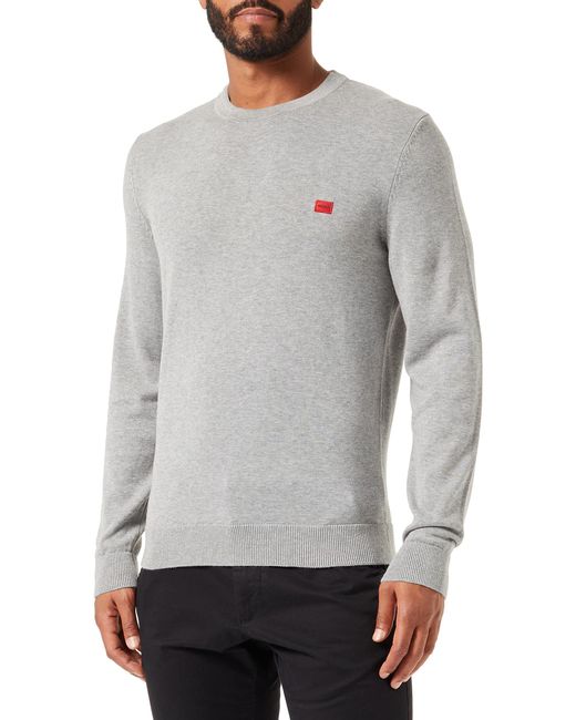HUGO Gray San Cassius Sweater L for men