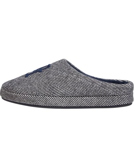 Tommy Hilfiger Black Th Embroi Herringbone House Shoe Fm0fm05539 for men