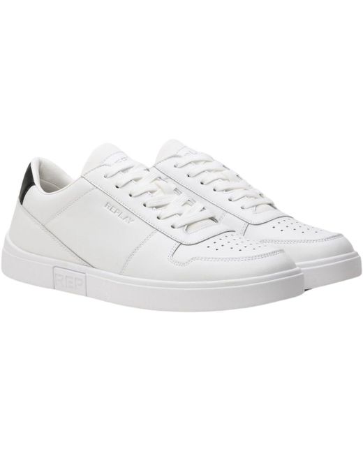 Polys Court 3 di Replay in White da Uomo