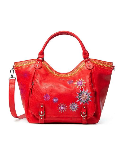 Desigual Love Kaos Holbox Shoulder Bag Handtasche Tasche Prune Purple Braun Desigual Love Kaos Holbox Shoulder Bag Handtasche Tasche Prune Purple Braun