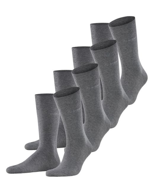 Esprit Solid M SO Baumwolle einfarbig Multipack Socken in Gray für Herren
