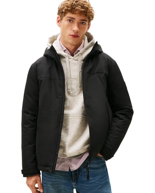 Tommy Hilfiger Tech Hooded Korte Gepaddeerde Jas Mw0mw41363 Andere Jassen in het Black voor heren