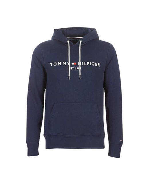 Tommy Hilfiger Blue Sweatshirt Tommy Logo Hoody for men