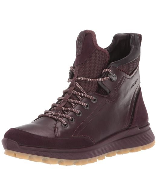 Ecco Exostrike W High Hiking Shoes Purple - Save 39% -