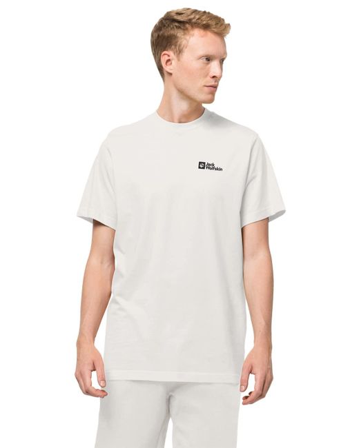 Jack Wolfskin T-shirt Shortsleeve in White | Lyst