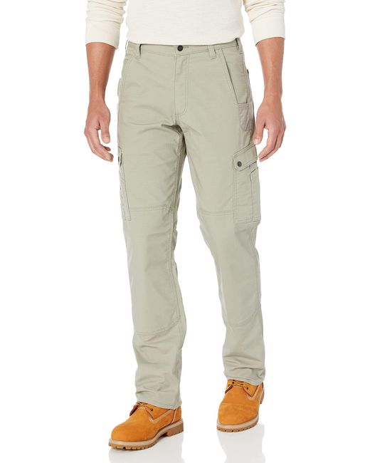 Carhartt Natural Rugged Flex Relaxed Fit Ripstop Cargo Work Pant for men