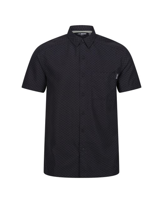 Regatta Mindano Viii Kurzarm-Shirt Kurzärmeliges Hemd in Black für Herren