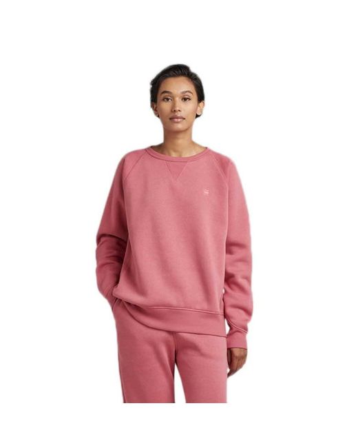 G-Star RAW Premium Core 2.0 Sweatshirt Sweater in het Pink