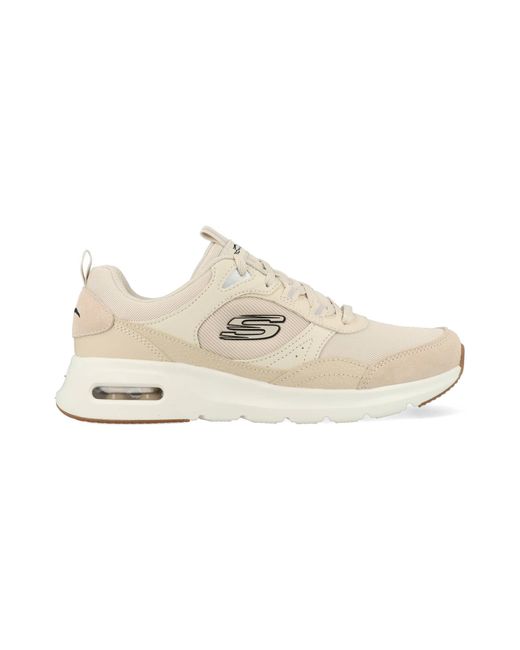 Skechers White Skech-air Court-retro Avenue S Trainers Natural/black