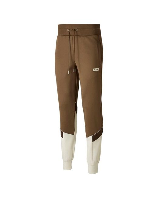 PUMA Natural Mens L. London X Pants Casual Pockets - Brown, Brown, S for men