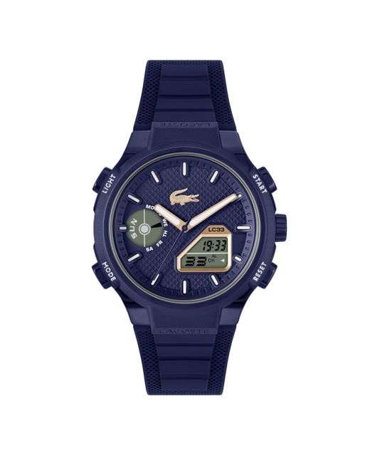 Digitale da Uomo Collezione LC33 con Cinturino in Silicone Blu Navy di Lacoste in Blue da Uomo