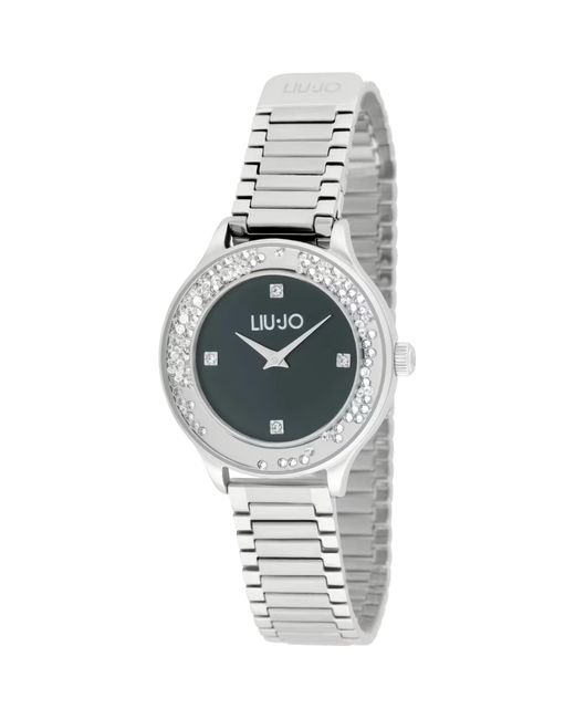 Liu Jo Dancing Shine TLJ2341 Orologio da donna in acciaio con cristalli girevoli al quadrante e cinturino con chiusura magnetica di Liu Jo in Metallic