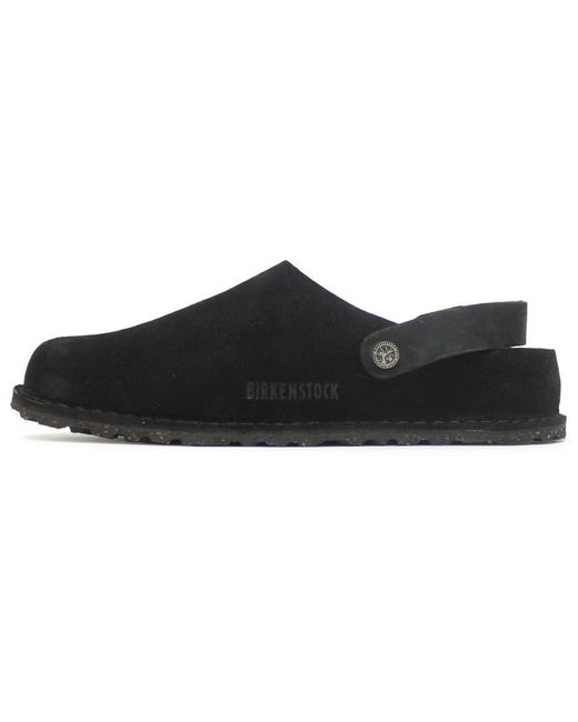 Birkenstock Lutry Premium Suede Black Sandals 7 Uk