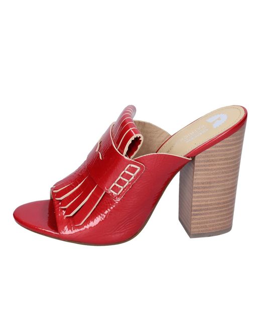 Geox Sandals Womens Patent-leather Red