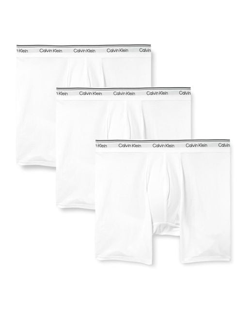 Calvin Klein White Boxer Brief 3 Pk Boxer Brief for men