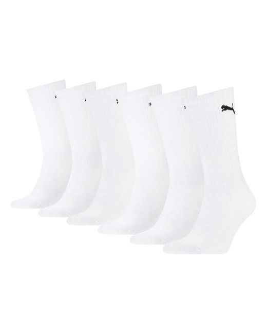 PUMA White 251021001 Uk 9-11 Cush Crew Sports Socks