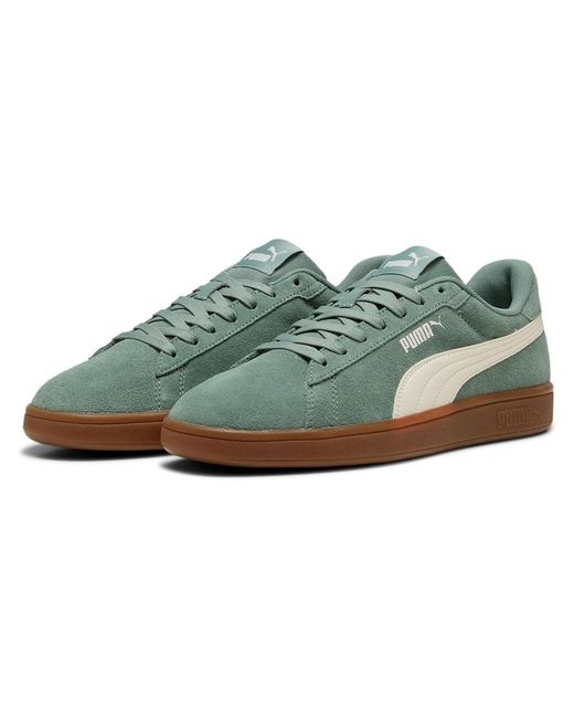 Sneakers in Pelle Verde Smash 3.0 di PUMA in Green