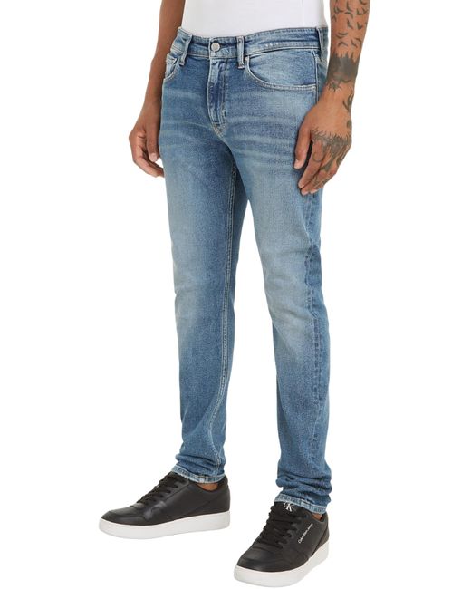 Jeans Jeans Uomo Slim Tapered Fit di Calvin Klein in Blue da Uomo