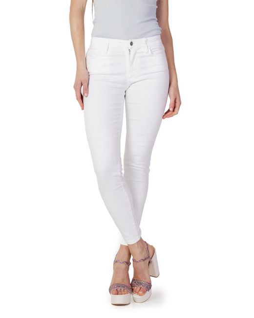 Emporio Armani White A|X ARMANI EXCHANGE Garment Dyed Super Skinny Jeans