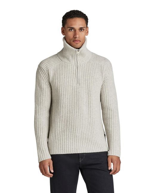 G-Star Chunky Skipper Knitted Pullover in Gray für Herren