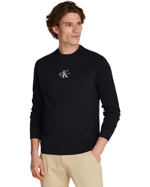 Calvin Klein Jeans Gebreide Trui Voor in het Black voor heren