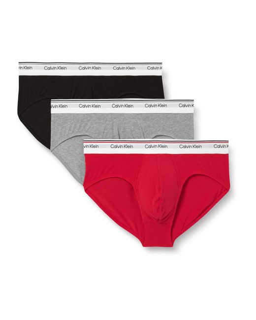 Calvin Klein Red Hip Brief 3pk Hip Brief for men