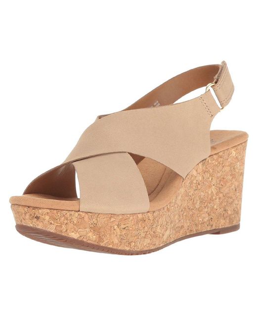 Clarks Brown Annadel Eirwyn Wedge Sandal