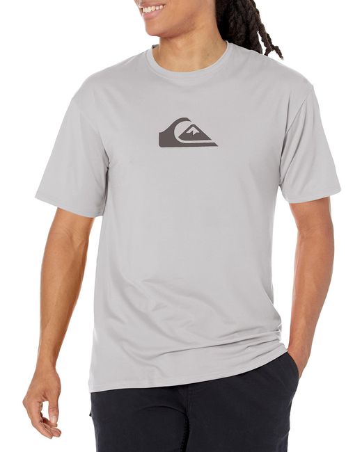 Quiksilver Solid Streak Rashuguard LSF 50 Sonnenschutz Surfshirt in Gray für Herren