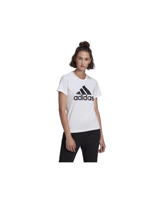 Adidas Essentials Logo T-shirt Met Korte Mouwen in het Black