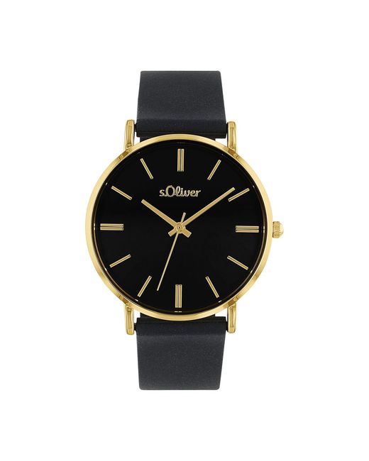 S.oliver Black Uhr Armbanduhr Silikon 2038373