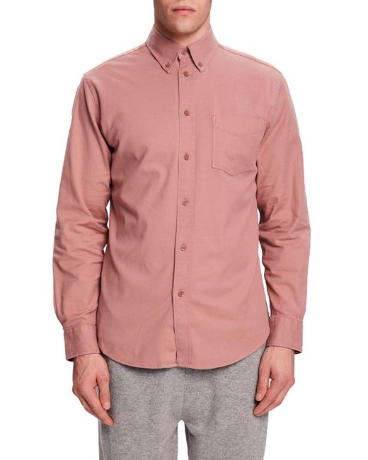 Camisa Esprit de hombre de color Pink
