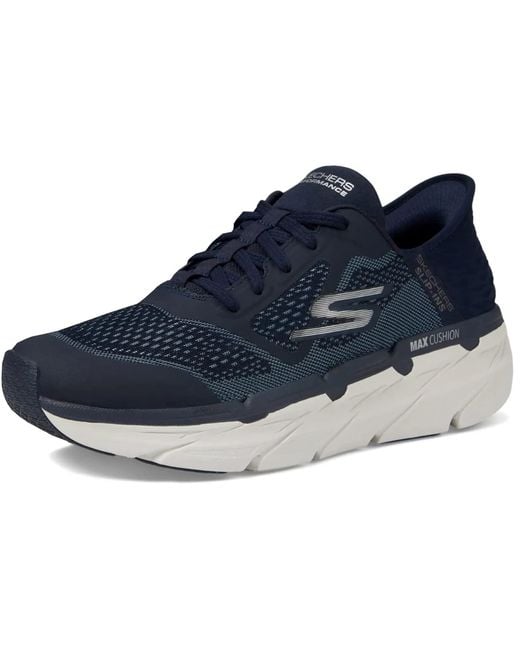 MAX Cushioning Slip-ins-Athletic Workout Running Walking Shoes with Memory Foam Skechers de hombre de color Blue