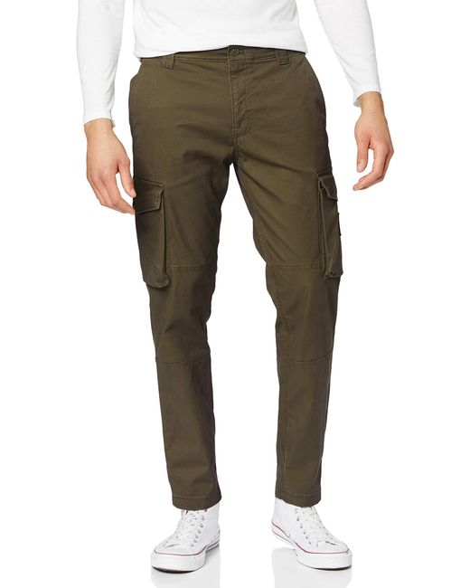 Calvin Klein Jeans Cargo Trousers Slim Military Green for men