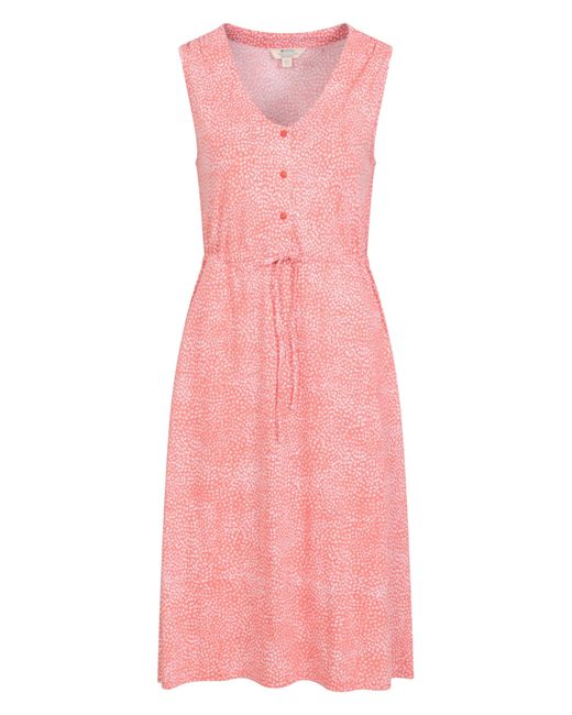 Mountain Warehouse Pink Bahamas S Sleeveless Dress -lightweight Ladies Dress