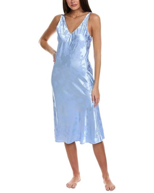 N Natori Blue Gown Length 46"