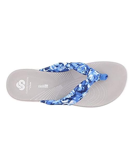 clarks flip flops with flowers