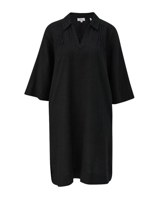 S.oliver Black Leinen Kleid Relaxed Fit