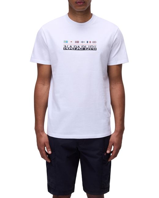 Napapijri Sere Short Sleeve T-shirt White S for men
