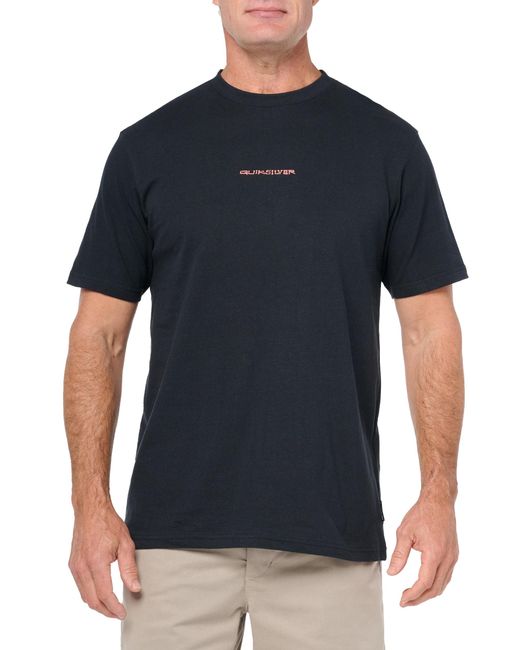 Quiksilver Blue Surf Safari Short Sleeve Tee Shirt T for men